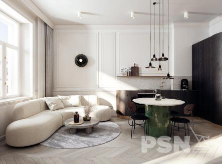 Vizualizace nemusí odpovídat skutečnosti  | Prodej bytu, 2+kk, 57 m²
