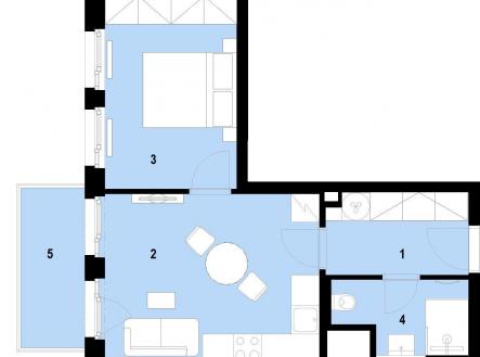 Bytová jednotka č. 2808 | Prodej bytu, 2+kk, 39 m²