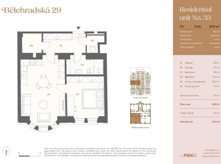 Bělehradská 29 | by PSN | Prodej bytu, 2+kk, 67 m²
