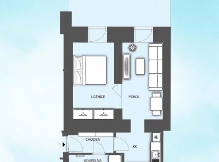 Rozestavěná ubytovací jednotka 2+kk | Prodej bytu, 2+kk, 62 m²
