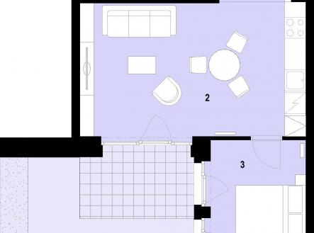 Praktické 2+kk s předzahrádkou | Prodej bytu, 2+kk, 68 m²