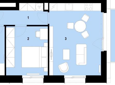 Praktické 2+kk s balkonem | Prodej bytu, 2+kk, 55 m²