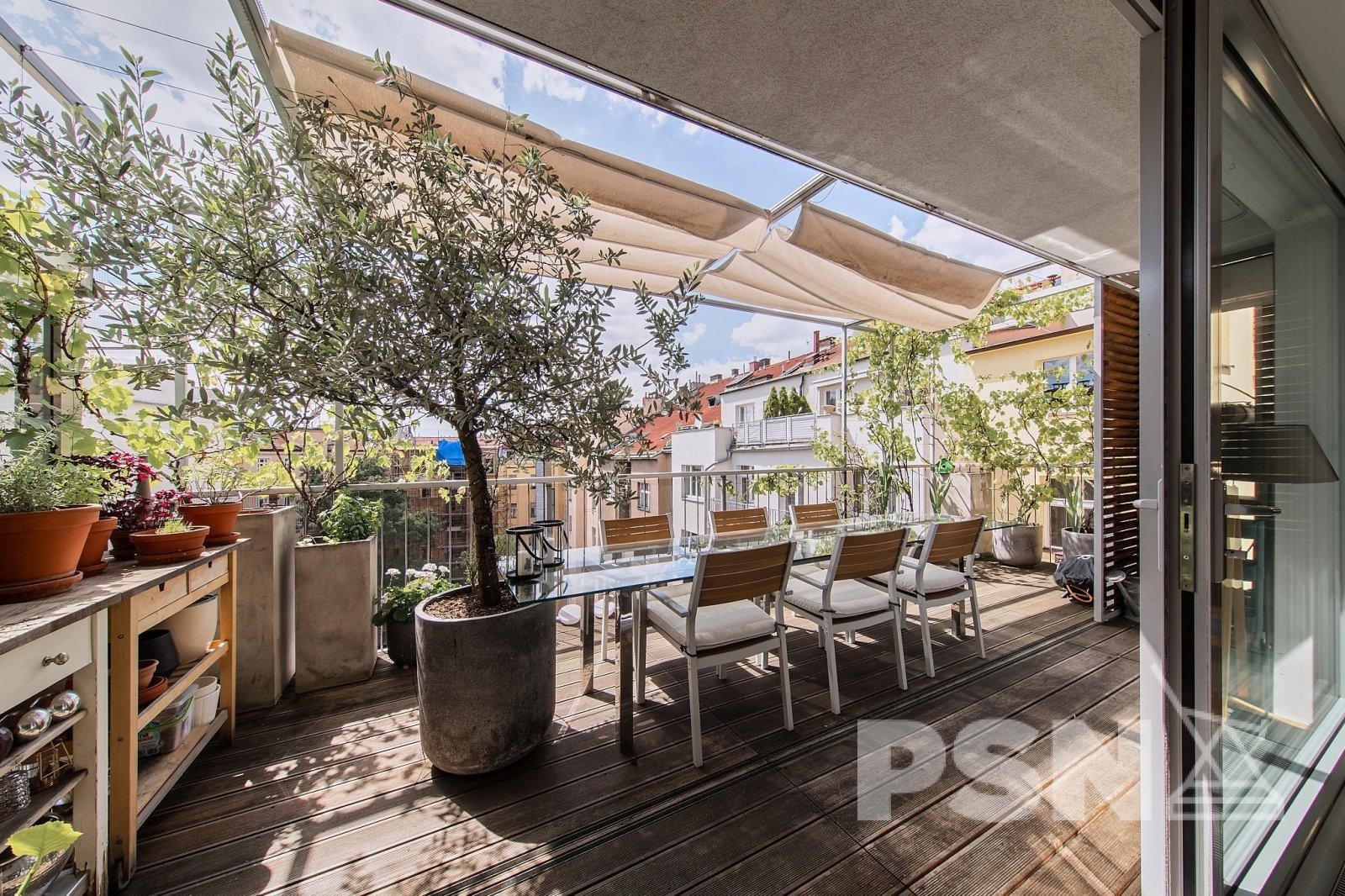 Mezonetový byt se střesní terasou