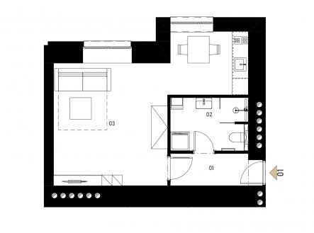 Komerční jednotka, 1.PP | Prodej - skladovací prostor, 37 m²