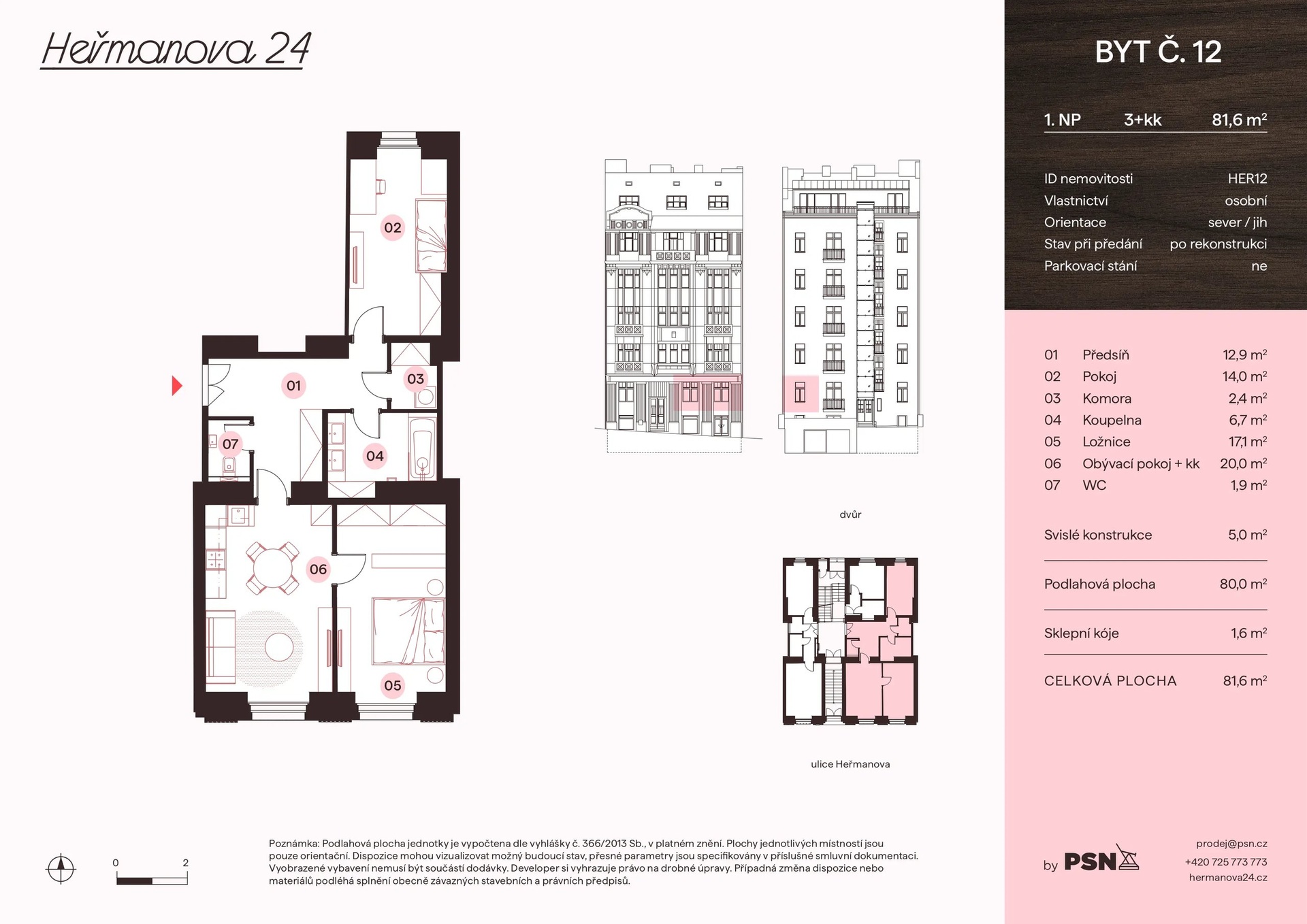Heřmanova 24, Praha 7 | PSN