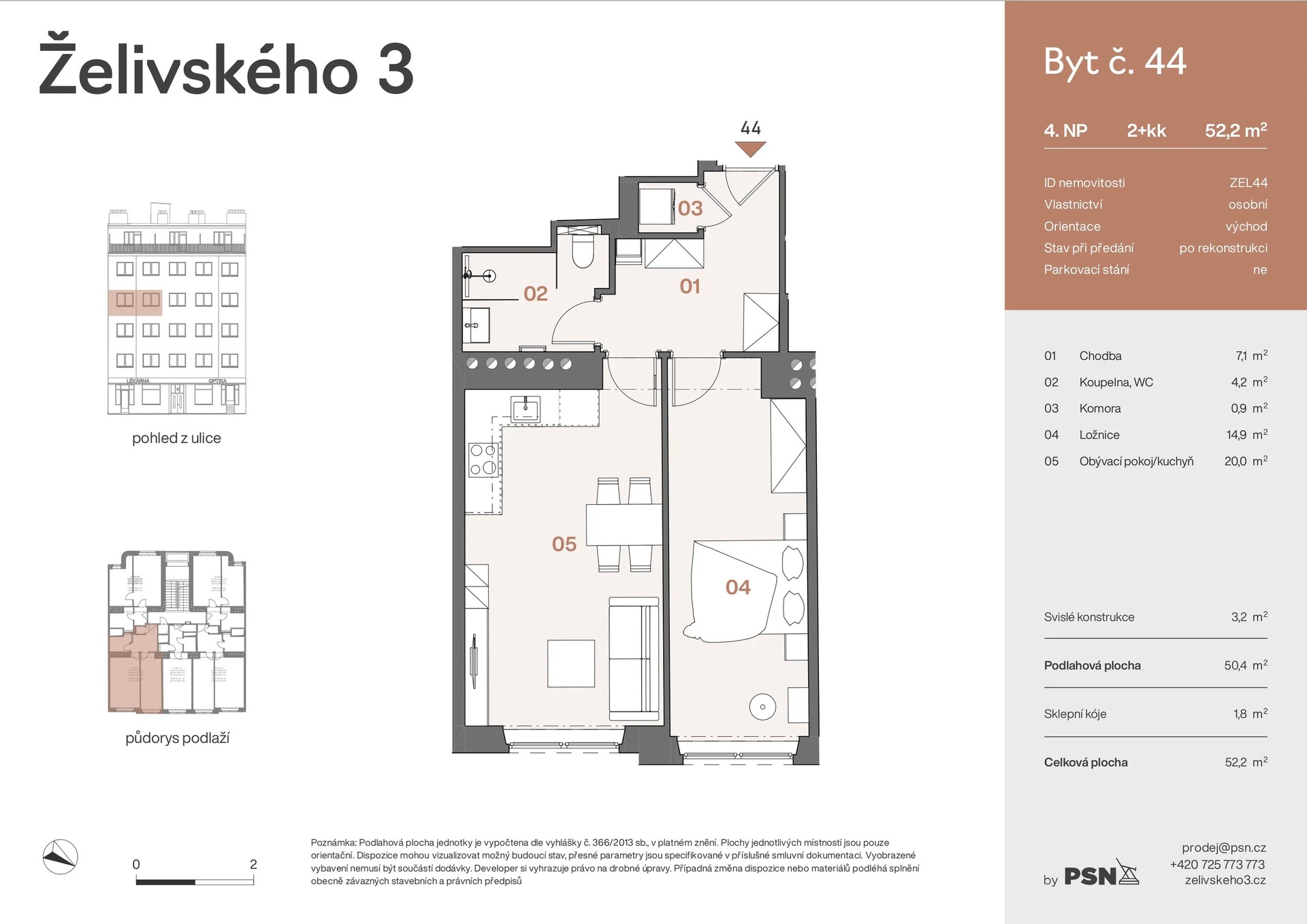 Prodej bytu 2+kk 47 m², Praha 3