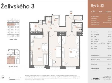 PDF #1 | Prodej bytu, 3+kk, 85 m²