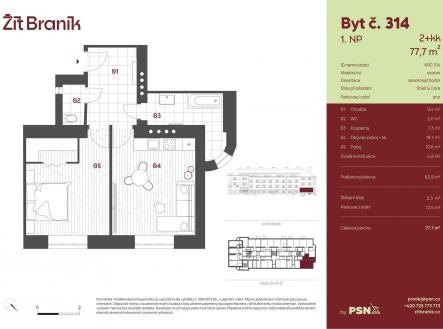 PDF #1 | Prodej bytu, 2+kk, 78 m²