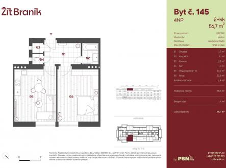 PDF #1 | Prodej bytu, 2+kk, 57 m²