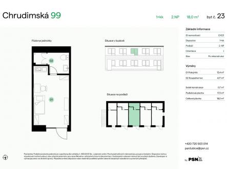 PDF #1 | Prodej bytu, 1+kk, 18 m²