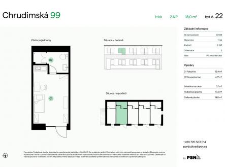 PDF #1 | Prodej bytu, 1+kk, 18 m²
