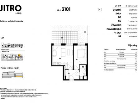 Jitro | PSN | Prodej bytu, 2+kk, 78 m²