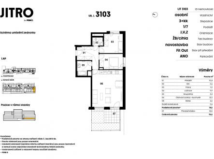 JITRO | PSN | Prodej bytu, 3+kk, 110 m²
