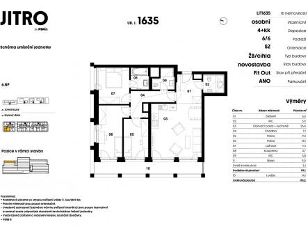 JITRO | PSN | Prodej bytu, 4+kk, 126 m²