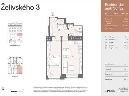 Želivského 3 | PSN | Prodej bytu, 2+kk, 51 m²