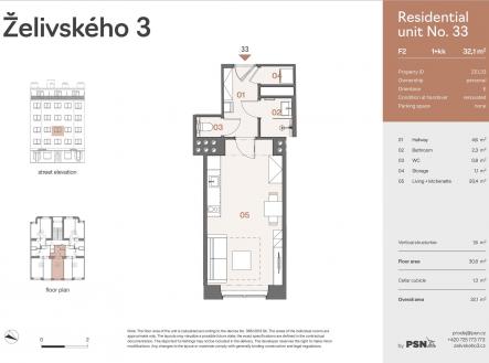 Želivského 3 | PSN | Prodej bytu, 1+kk, 32 m²
