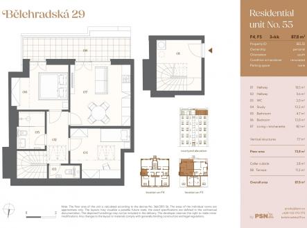 Bělehradská 29 | by PSN | Prodej bytu, 3+kk, 88 m²