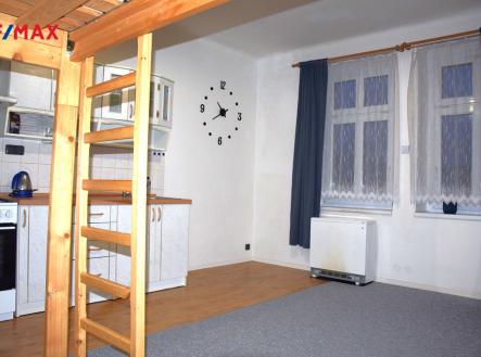 Obývací pokoj | Pronájem bytu, 1+kk, 24 m²