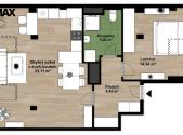 Prodej bytu, 2+kk, 59 m²