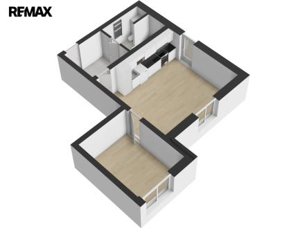 6716-2-kk-3dc.jpg | Pronájem bytu, 2+kk, 53 m²
