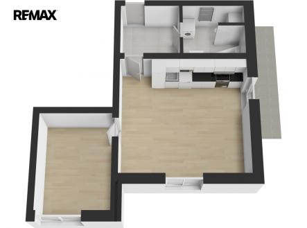 6716-2-kk-3da.jpg | Pronájem bytu, 2+kk, 53 m²