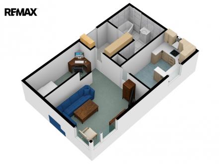 1-3d-1.jpeg | Pronájem bytu, 2+kk, 45 m²