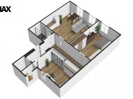 3432-byt3db.jpg | Pronájem bytu, 3+kk, 81 m²