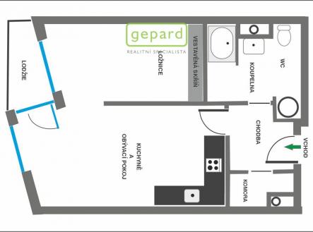 planek-kryspinova-2-kk-byt-1.jpg | Prodej bytu, 2+kk, 47 m²