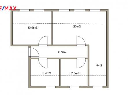 Prodej bytu, 3+kk, 61 m²