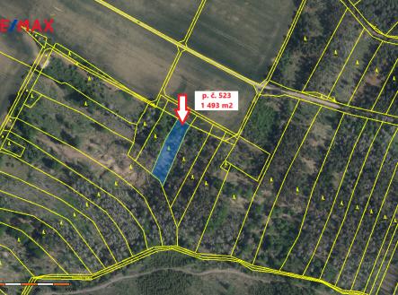 kn-vyrez-parc-c-523-cimer-nad-jihlavou-kopie.png | Prodej - pozemek, les, 1 493 m²