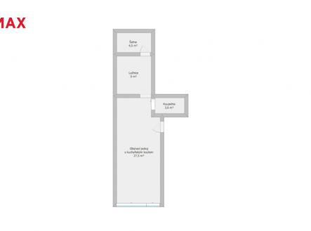 pudorys.png | Pronájem bytu, 2+kk, 45 m²