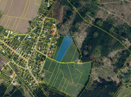katastr.jpg | Prodej - pozemek pro bydlení, 7 833 m²