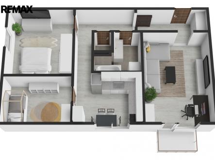 2.3d.jpg | Prodej bytu, 3+1, 68 m²