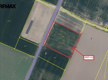 ortofoto.jpg | Prodej - pozemek, zemědělská půda, 3 665 m²