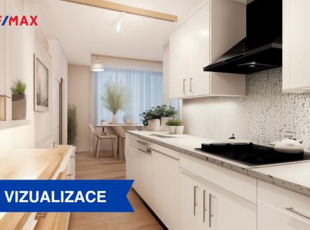 Kuchyně - vizualizace | Prodej bytu, 2+1, 61 m²