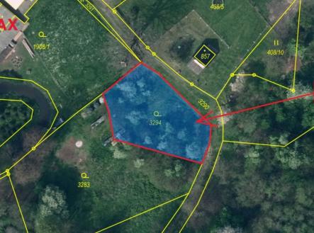 ortofoto-mensi-pozemek.jpg | Prodej - pozemek pro bydlení, 767 m²