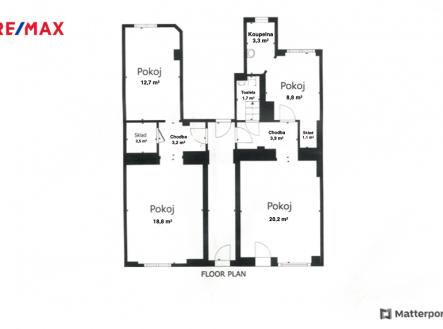 Půdorys | Prodej - obchodní prostor, 76 m²