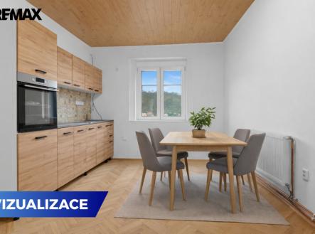 Vizualizace - kuchyně | Pronájem bytu, 1+1, 53 m²