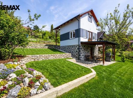 Vizualizace zahrady a obložení | Prodej - chata/rekreační objekt, 41 m²