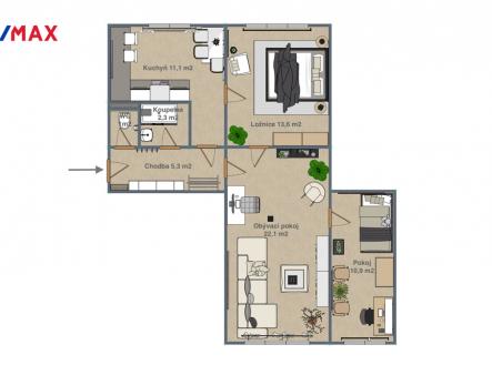 2d.png | Prodej bytu, 3+1, 65 m²