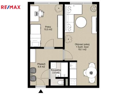 5399-byt-2-kk-karla-marxe-most.jpg | Prodej bytu, 2+kk, 40 m²