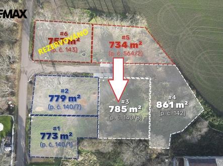 koporec-c3-pozemek-140-8-sipka-rezervovano.jpg | Prodej - pozemek pro bydlení, 785 m²