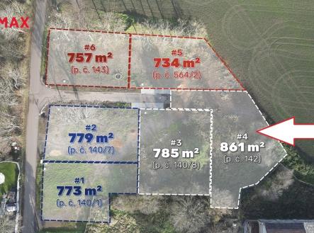 koporec-c4-pozemek-142-sipka.jpg | Prodej - pozemek pro bydlení, 861 m²