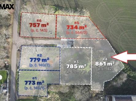 koporec-c4-pozemek-142-sipka.jpg | Prodej - pozemek pro bydlení, 861 m²