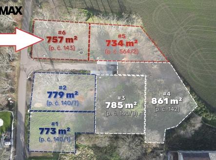 koporec-c6-pozemek-143-sipka.jpg | Prodej - pozemek pro bydlení, 757 m²