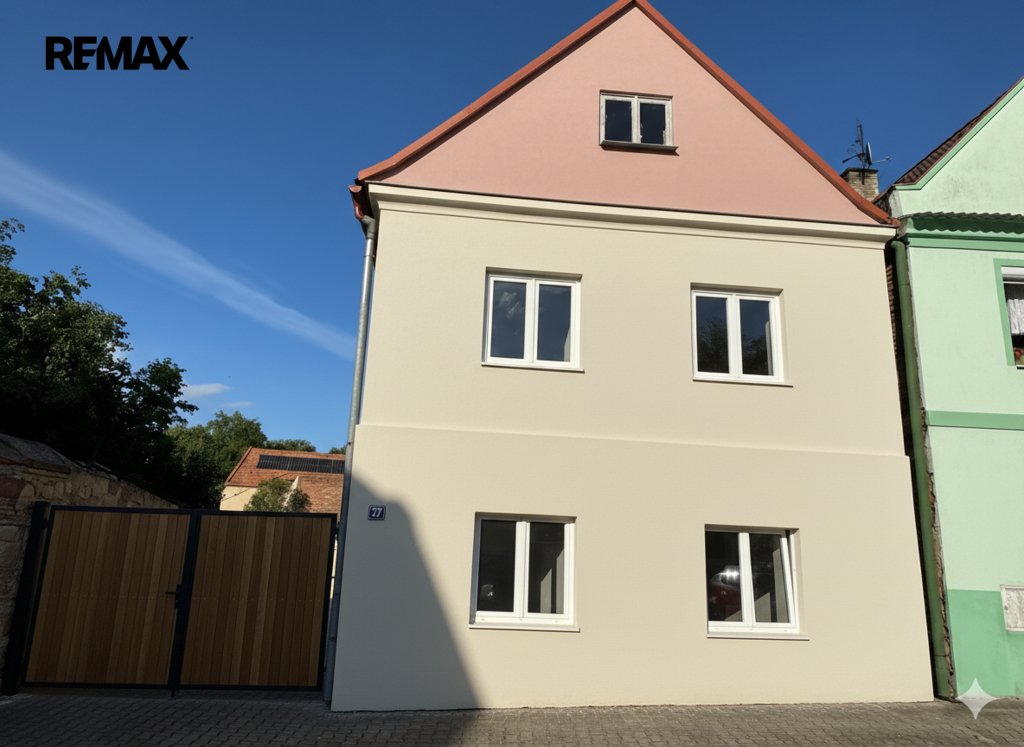 Představa nové fasády (tvořeno pomocí AI)