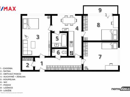 pudorys-viky.jpg | Prodej bytu, 3+1, 75 m²