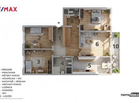 3d-kalistovi.jpg | Prodej bytu, 4+1, 91 m²