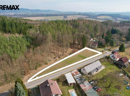 Pohled z jihu | Prodej - pozemek pro bydlení, 1 425 m²