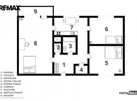 2d-zdabor.jpg | Prodej bytu, 3+1, 73 m²